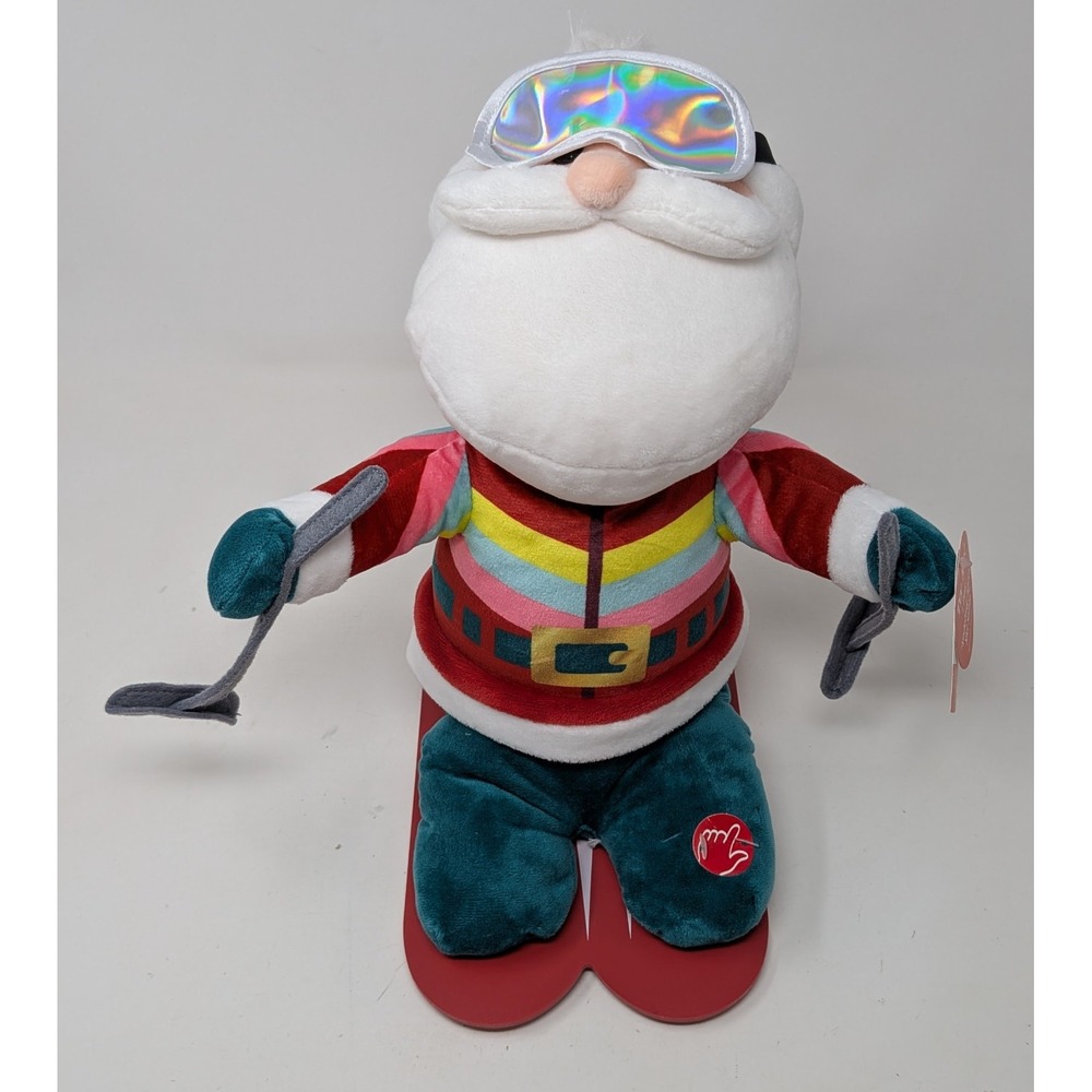 DanDee Skiing Santa Animated Yodeling Apres Christmas - NWT New With Tag